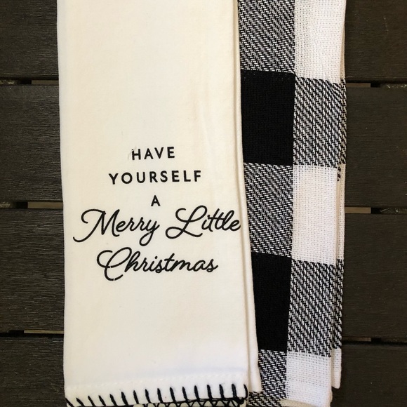 ⚠️ ‼️$5 SALE‼️ BULLSEYE 2021 Holiday Kitchen Towel Set - Picture 4 of 10